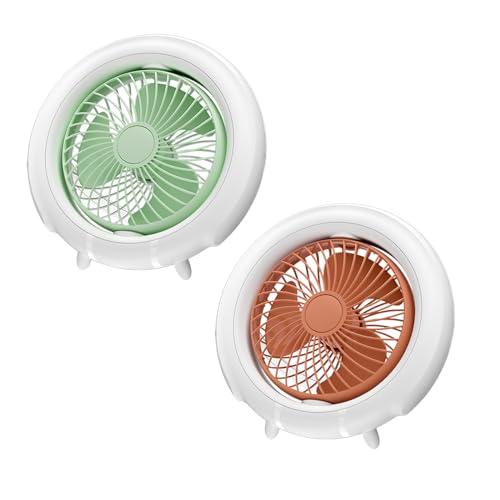 Ventilador de escritorio USB silencioso para noches de camping y dormitorio 7