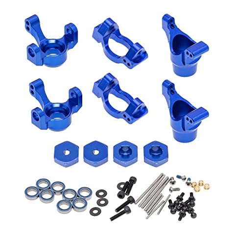 GTHELE RC Alloy Caster Block&Steering Blocks Stub Axle Carrier&Hex Wheel Hubs for Traxxas 1/18 LaTrax Teton Desert Prerunner Rally -Replaces Part 7532 7552X Cover