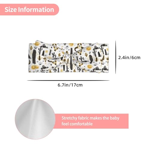 Western Sheep Skull Black Print Baby Girl Bows Headbands Baby Girls Newborn Headbands Infant Toddlers 0-6 Months3