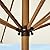 Best Choice Products 9ft Deep Square Solar Powered LED Lighted Patio Umbrella w/Faux Wood Texture, UV-Resistant Fabric, Hand Crank - Ivory
