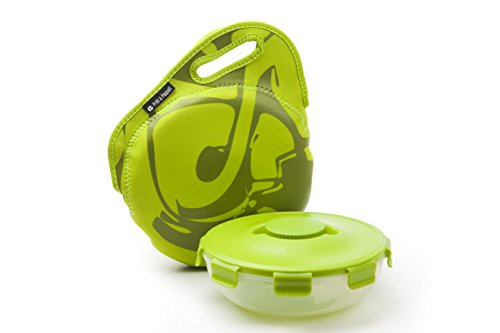 Ensalada Lunch Box por Life Story | Listo para empacar | Manija Bolsa | Sellado (Verde)