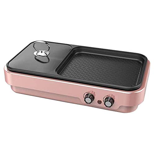 BEANCHEN Small Electric Hot Pot Barbecue Stove, Household Barbecue Machine Dormitory Hot Pot Barbecue Multi-function Electric Baking Pan