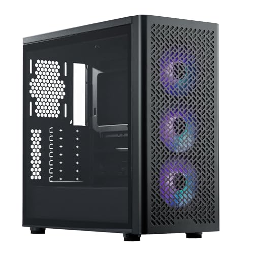 Image of Cooler Master Elite 502 ATX High Airflow Minimalist PC Case, 410mm GPU Max, Compatible RTX 5090|RX 7090 XT, 360mm AIO Max, Type C, Tempered Glass, Triple 120mm aRGB Fan, Intakes Grill