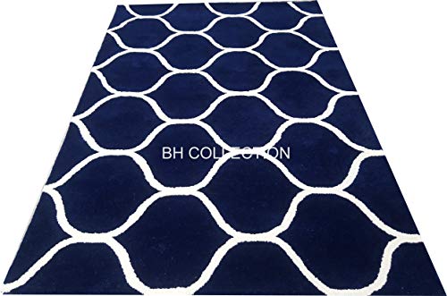 Image of Classical Look Plain Handmade Tufted Carpet with Super Soft & Pure Woolen Carpet for Your BEDROOMS & Living Room with 1 INCH Pile Height 10.0 X 13.0 FEET (300x390 cm) Multi