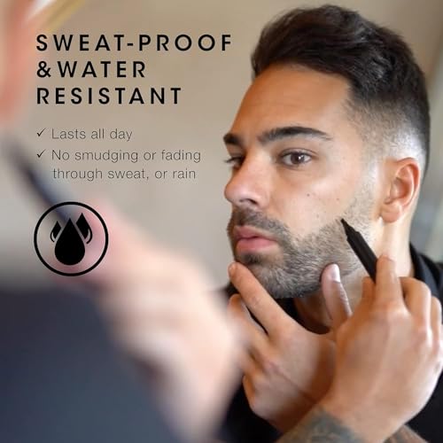FITVERT Beard Pencil Filler For Men,Water Proof, Long Lasting Beard Pen,Barber Pencil Male Mustache Repair Shape, Creates Natural Looking Beard, Moustache & Eyebrows,1 Count - Image 2