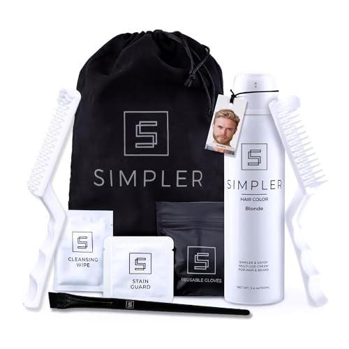 Simpler Hair Color Blond Mustache and Beard Upgraded Brush Kit