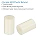 PATIKIL 3.2mm ID x 7mm AD x 11mm L Runde Abstandhalter Unterlegscheiben 100 Pack ABS Standoff Dichtungen für M3 Hardware Schrauben Bolzen für 3D Drucker Elektrischer Ausgang Beige