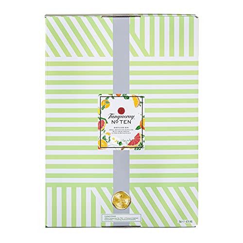 Tanqueray No.Ten | Premium Gin | im hochwertigen Geschenkset mit Glas & Grußkarte | handverlesen auf englischem Boden | 47,3% vol | 700ml Einzelflasche | – Bild 5