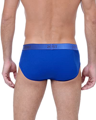 2(X)IST Men's Essential Cotton 3 Pack Fly Front Brief