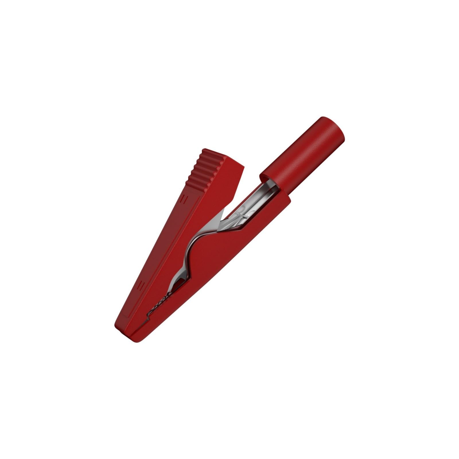 Rgybao Red Insulated 2Mm 10A Copper Alligators Clip Electrical Clamps For Industrial And Laboratory Use Secure Grip Insulated Clips For Circuitry Projects