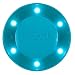 Five Star Locker Accessories, Locker Light, Push Button Light, Colored LED, Magnetic, 4" x 4", Teal (73571)