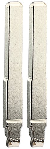 KeylessOption Keyless Entry Remote Fob Uncut Insert Flip Key Blade Blank for Ford 2013-2017 Fusion 2015-2019 F-150 F-250 Explorer (Pack of 2)