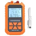 Optical Power Meter, Fiber Optic Cable Tester Portable Optical Power Meter, Mini Fiber Light Attenuation Tester Red?Light All?in?One Wavelength Memory