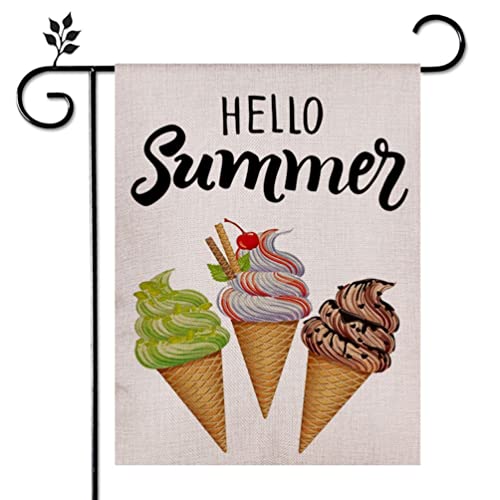 Eiazuiks Summer Garden Flag Floral Spring Double Sided Vertical Rustic Farmhouse Yard Seasonal Holiday Outdoor Decor 12×18 Inch Ef086 #TOP21