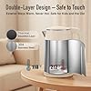 Mecity Electric Kettle 1.7L Touch Screen Temperature Control Water Boiler, No Plastic Contact with Water. 6 Presets For Tea and Coffee, 2 Hours Keep Warm, Auto Shut Off, Cream & Stainless Steel Color #2