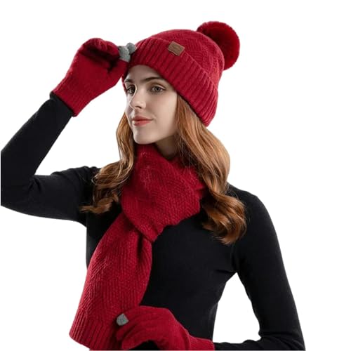 Ensemble écharpe bonnet gants femme idée cadeau hiver