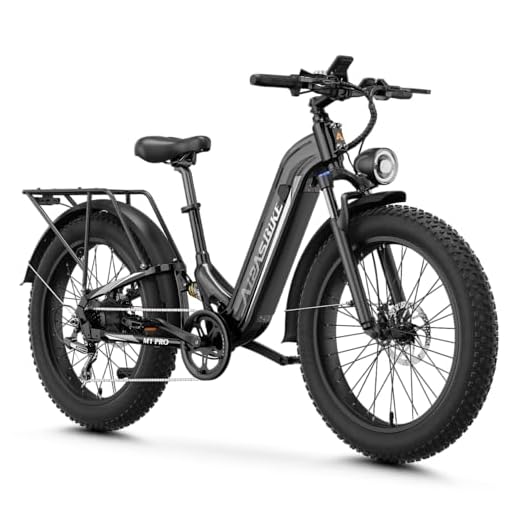 Aipas M1 Pro Electric Bike, 1800W Peak Motor Electric Bike for Adults, 48V 17.5Ah, 26'' x 4.0'' Fat Tire Electric Mountain Bike, Ebike with 85 Miles, 36MPH, 7 Speed 110Nm and Dual Suspension