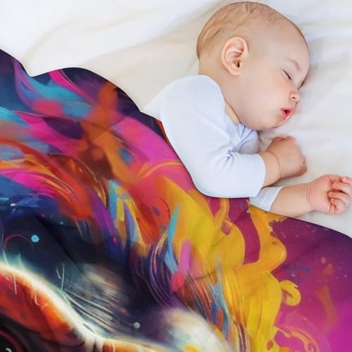 Couverture douce singe pour des soirées cocooning sur le canapé