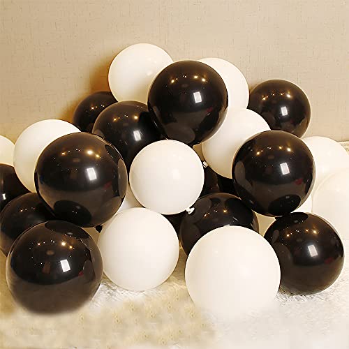 Image of 5 inch Black Party Balloons, 100 pcs Mini Thick Latex Balloons for Birthday Wedding Baby Shower Decorations(Black)