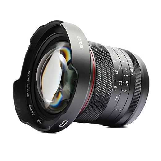 Meike Lente de enfoque manual F2.8 gran angular de 8 mm con cero distorsión compatible con cámaras Panasonic Olympus MFT M43 sin espejo GH1 GH2 GH3 GH4 GH5 GH6