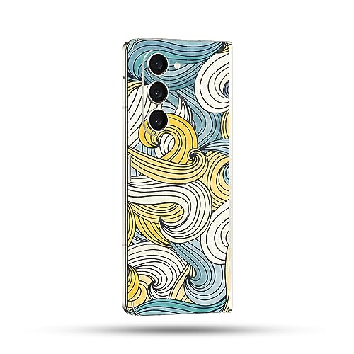 Image of MightySkins Skin Compatible with Samsung Galaxy Z Fold 5 Full Wrap - Puppy Fall | Protective, Durable, and Unique Vinyl Decal wrap Cover | Easy to Apply, Remove, and Change Styles | Made in The USA