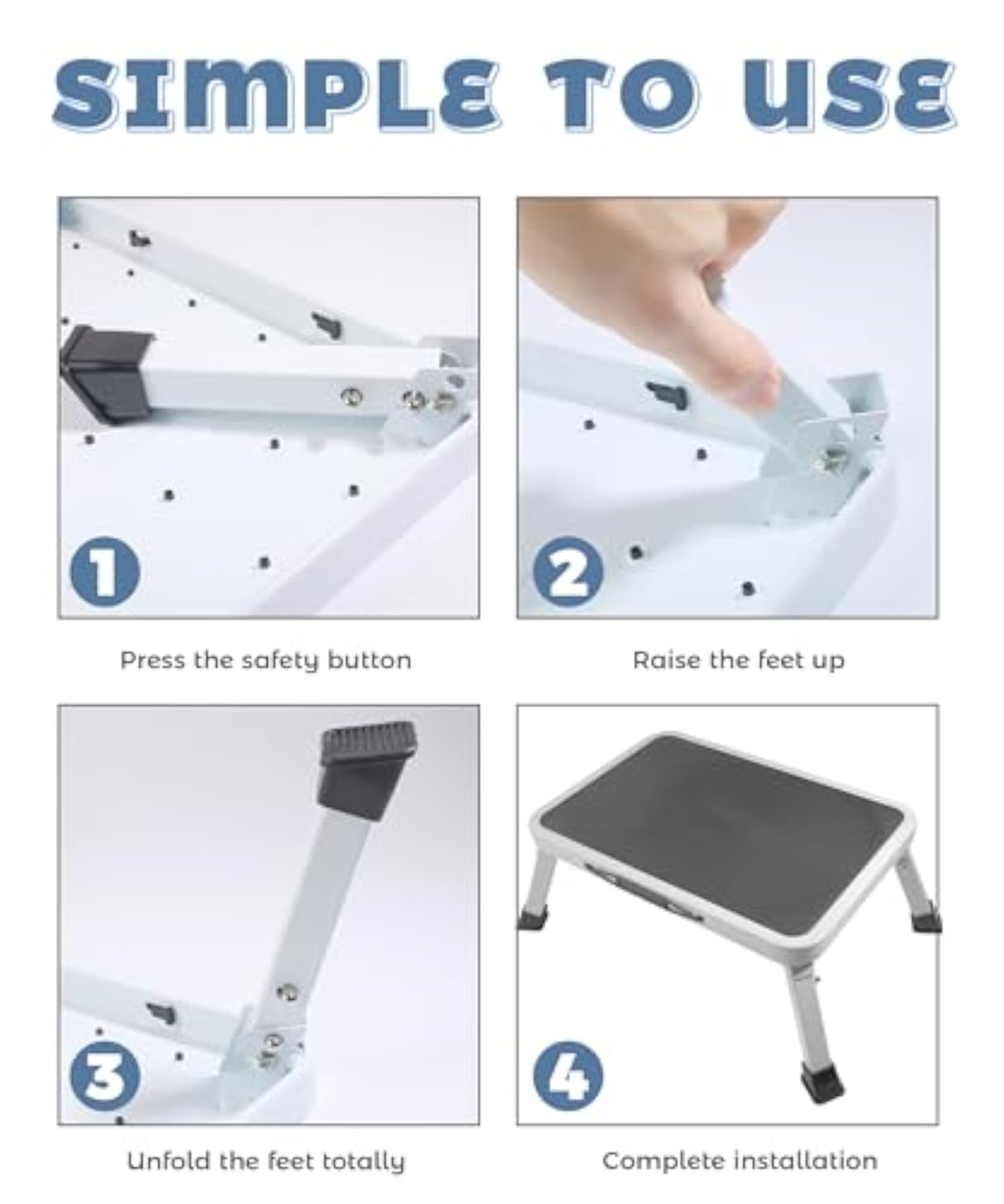 RV Step Stool, Adjustable Folding Stools