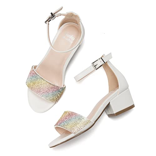 Image of FUNKYMONKEY Girls Low Heels Sandals Open Toes with Ankle Strap