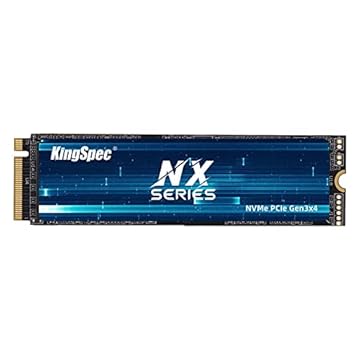 KingSpec SSD M.2 PCIe 2280 de 256 GB, até 3500 MB/s, disco rígido interno M2 NVMe Gen 3 com flash NAND 3D, compatível com laptop e PC desktop