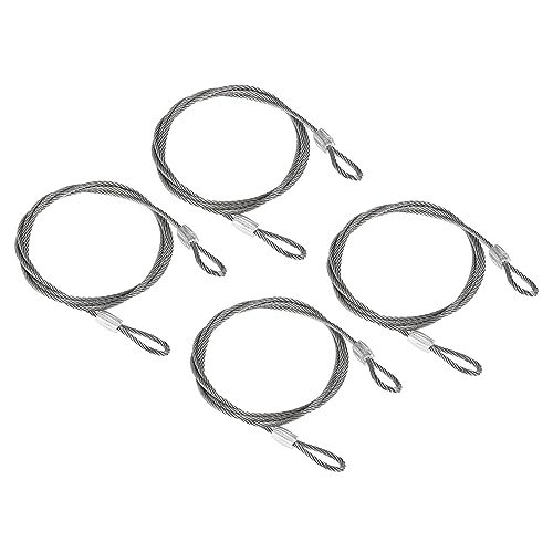 PATIKIL Stainless Steel Cable, 4 Pack PVC Coated 3/32