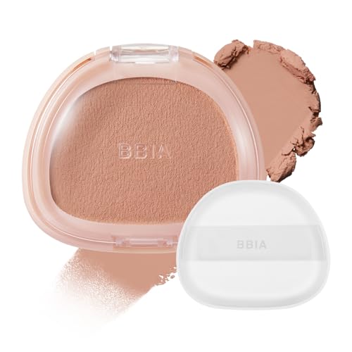 BBIA Chaltteok Blush Soft Blurring Jelly-Like Powder Texture Lightweight & Buildable Korean Blush Natural Matte Finish Long-Lasting Smooth Pore-Blurring Cheek Color (05 CHESTNUT CHALTTEOK)