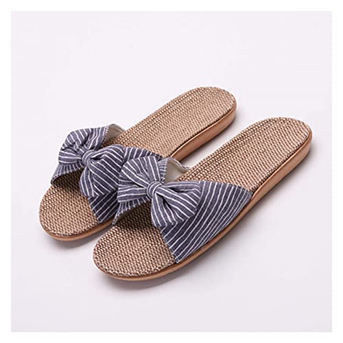 Slippers for Mom Gift Summer Cozy Indoor Cotton Flax Home Slippers Skidproof Tatami Slippers Breathable Outdoor Sandals2