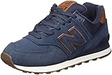 Nubuck New Balance 574, Sneakers Hombre, Navy 1, 40.5 EU