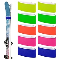 2x Ski Straps, Adjustable Ski Board Ties, Ski Wraps Straps Fastener Tape, Ski