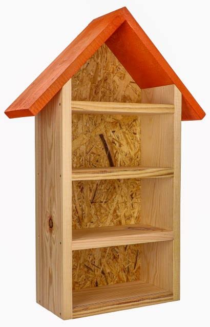 Insektenhotel Für Bildungszwecke Zum Eigenständigen Ausfüllen MKW Mittel - Insektenhaus aus massivem Nadelholz - Wetterfest - für Wildbienen & Marienkäfer - Schutz für viele nützliche Insekten