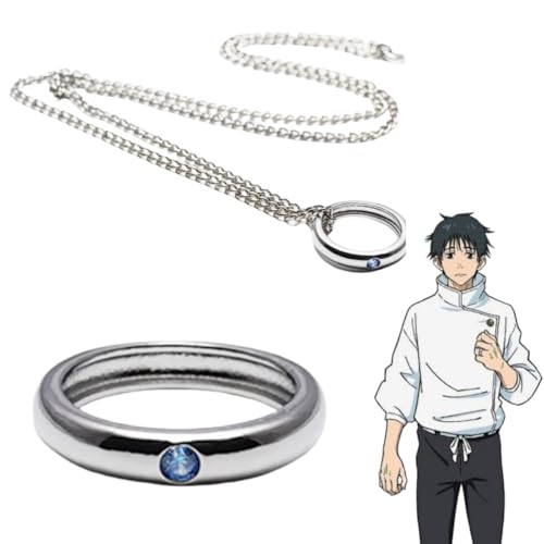 乙骨優太の指輪18号とネックレスチェーン Amazon.co.jp: 呪術迴戦 リング ネックレス 乙骨憂太 祈本里香 婚約