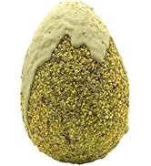 RACILIA Ambachtelijk Paasei van Siciliaanse Pistachechocolade, Gevuld met Pistachecrème en Krokan...