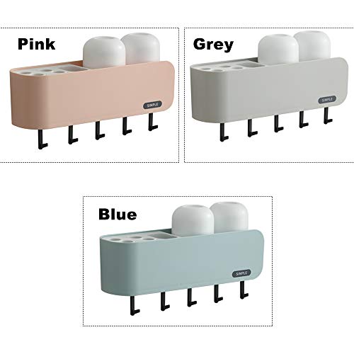 Splenssy Veelzijdige tandenborstelhouder voor thuisgebruik badkamer punchvrije tandpasta-organizer van ABS - Image 7