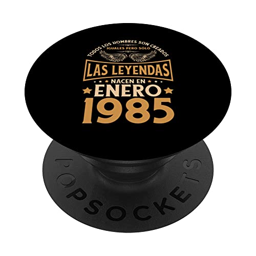 Cumpleaños Hombre Regalos Las Leyendas Enero 1985 PopSockets PopGrip Intercambiable