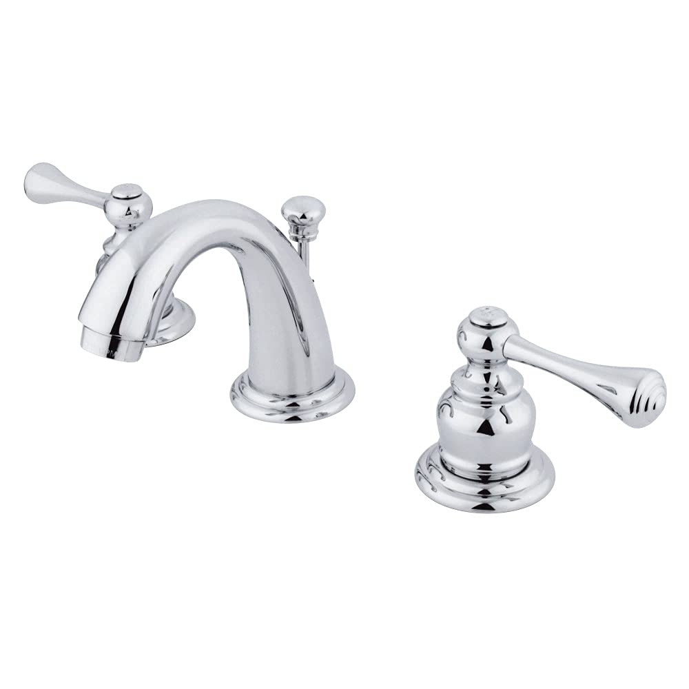 Kingston Brass KB911BL Vintage High Rise mini Widerspread Lavatory musluk, cilalı krom by Kingston Brass