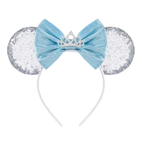 HAMUTH Mouse Ear Headband, Cinderella Ears for Women Girls kids Adult, Princess Decorations for Party Trip Parks CospLay Costume Accessories