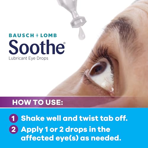Soothe Bausch + Lomb Lubricant Eye Drops-28 Ct