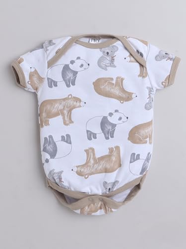 Image of EIO Newborn Baby Cotton Romper Sleepsuit | Half Sleeve Jumpsuit Bodysuit for Boys & Girls | Soft Breathable Baby Clothes Combo Pack