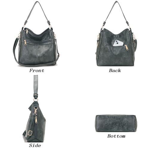 Image of Purses For Women Handbags And Wallet Set Large Hobo Crossbody Bag Ladies Purse Totes 4 PCS | And Wallet Set