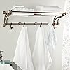 Deco 79 Wall Shelf, 43 L x 18 W x 11 H, Brown
