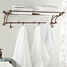 Deco 79 Wall Shelf, 43" L x 18" W x 11" H, Brown