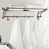 Deco 79 Wall Shelf, 43' L x 18' W x 11' H, Brown