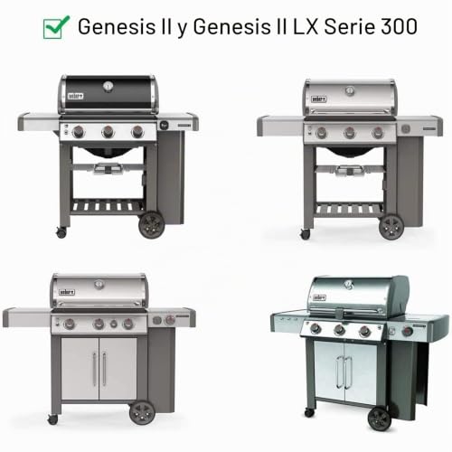 Placas de calor de 43,4 cm para Weber Genesis II que eliminan llamaradas 4