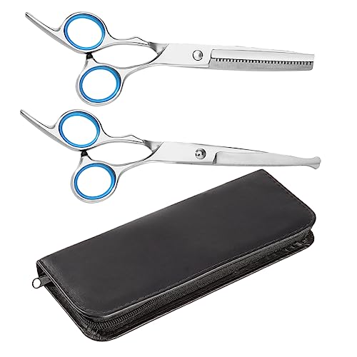 VANZACK Pet Grooming Scissors Set 2pcs Dog Cat Trimming Scissors Sharp Stainless Steel for Quick Grooming