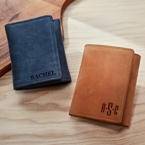 Engraved Mens Wallet, Slim Trifold Wallet, Fathers Day Gifts for Men, Wallet with Name, Husband Boyfriend Gift, Gift for Husband From Wife, GENUINE LEATHER2