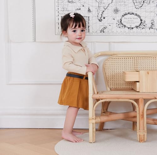 WZTYYDS Toddler Baby Girl Clothes 1T 2T 3T 4T Long Sleeve Ribbed Knit Tops Mini Skirts Set 2Pcs Fall Winter Outfits2